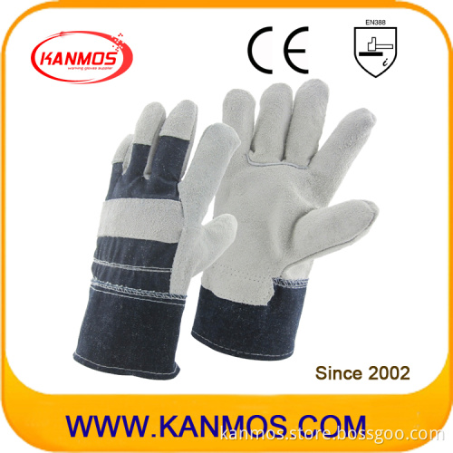 Cowhide Split Leather Industrial Safety Work Gloves (11005)